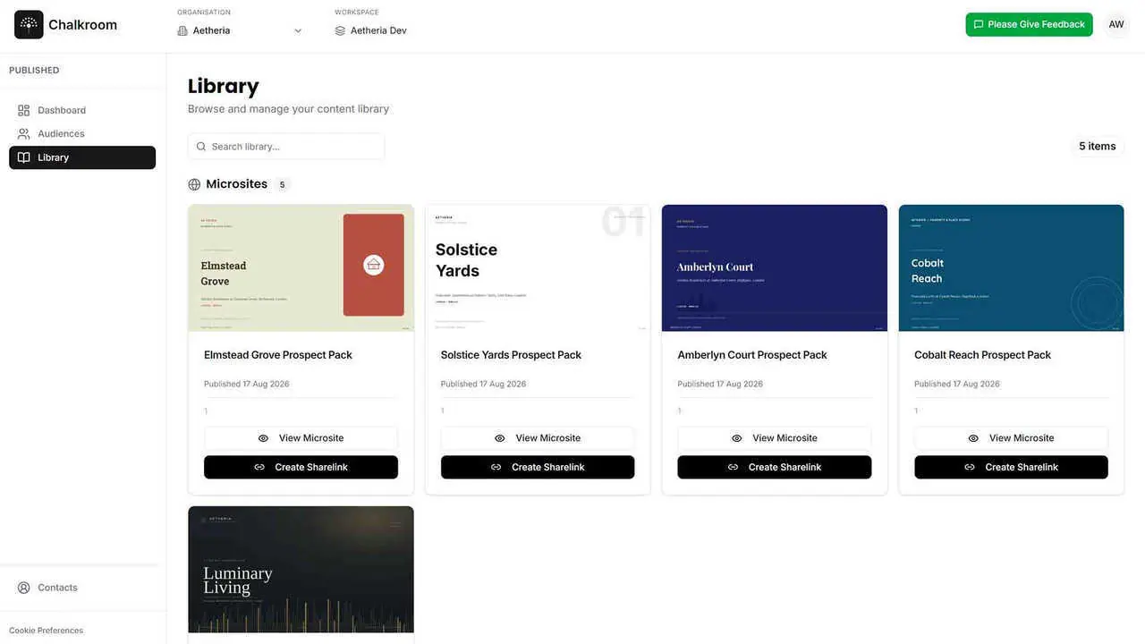 Sales content hub