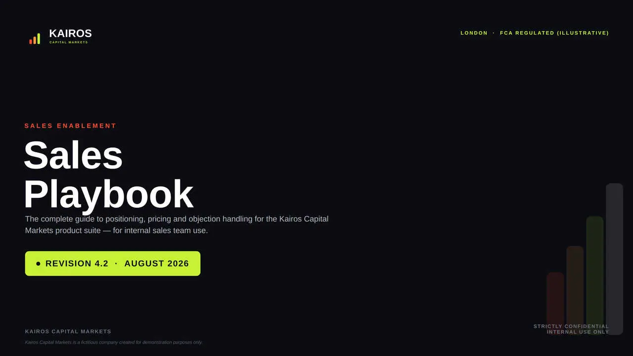 Sales playbook — live